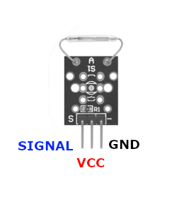 KY-021 Mini Magnetic Reed Switch Module pinout