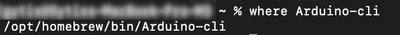 Arduino CLI Location