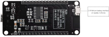 ESP32 ESP-WROOM-32D 0.96" OLED Display illustration