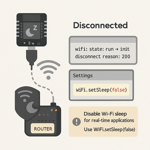 ESP32 Wi-Fi Disconnects Due to Sleep Mode image