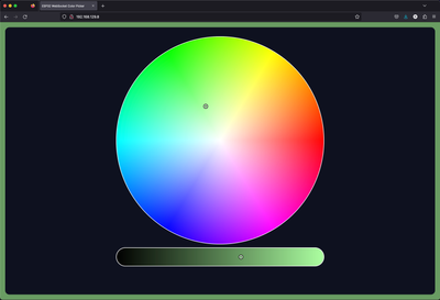 Color picker in ESP32 Web Server
