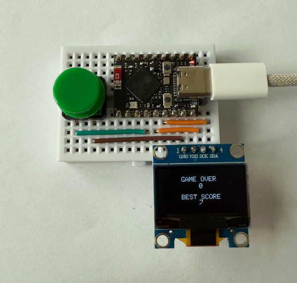 ESP Bird - Game Over Screen with High Score