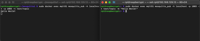 Testing MQTT Subscribe and Publish with Mosquitto