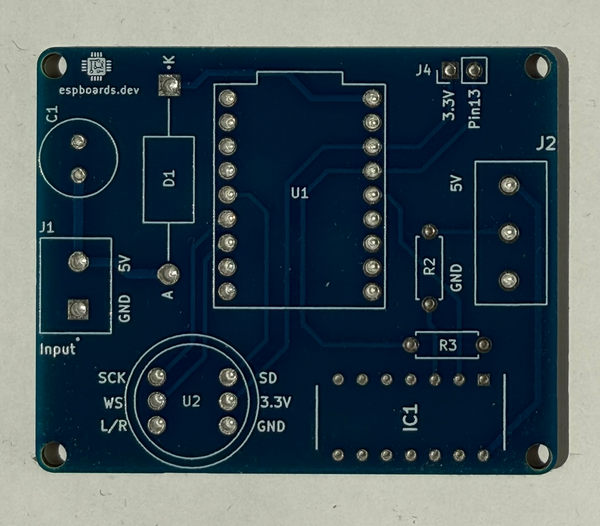 ESP-LED-01 WLED Controller Prototype PCB