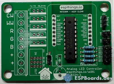 RGB CCT Led Strip Controller Solder Male Pin Headers