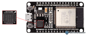 How to identify CP2102 USB-to-UART bridge controller chip on NodeMCU-32S development board
