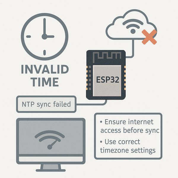 ESP32 Fails to Sync Time via NTP image