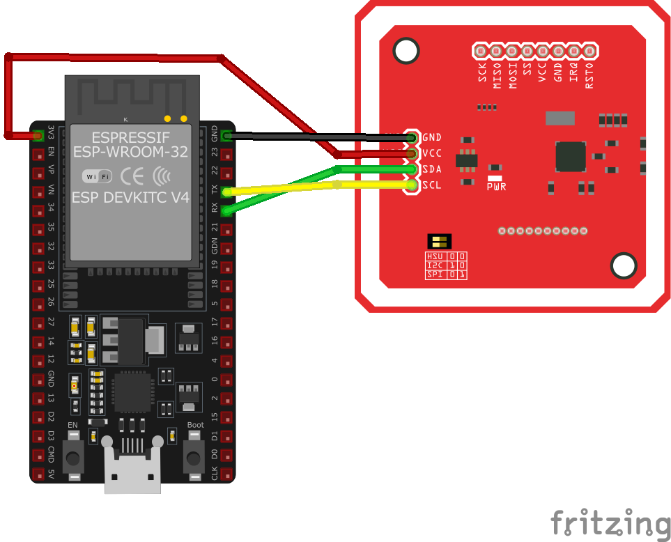 PN532 NFC Module wiring option 4