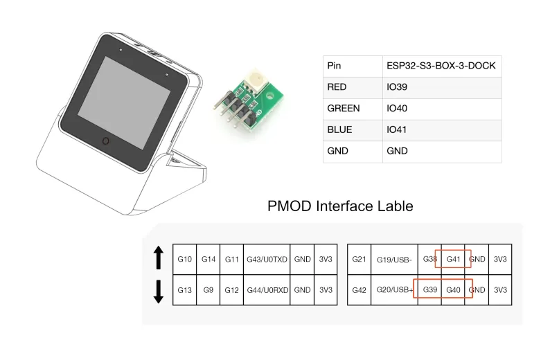 Esp Box ESP32-S3-BOX-3 Pinout, Specs & Features