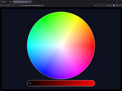 Initialized Color Picker on website layout
