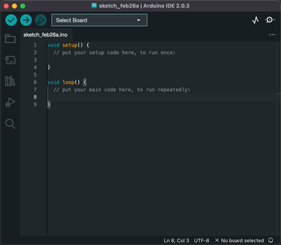 Screenshot of Arduino IDE 2.0