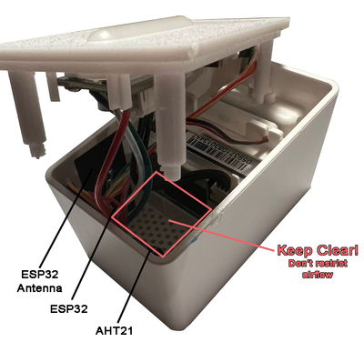 Reassemble IKEA Vindriktning with ESP32, OLED display, AHT21