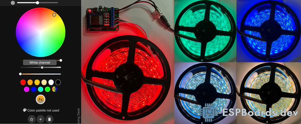 RGB CCT Led Strip Colors