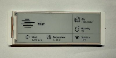 Elecrow E-Paper OpenWeatherMap Working Example
