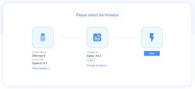 Sonoff Zigbee Dongle Firmware Updater Website