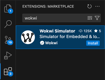 Wokwi plugin in VS Code