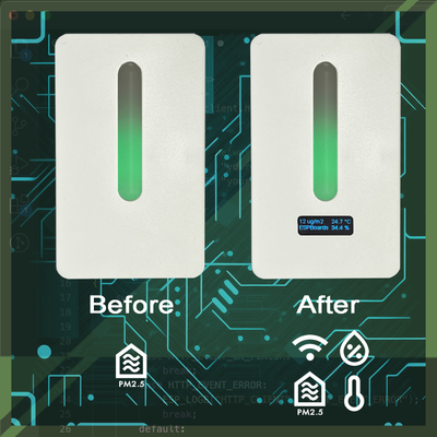 Make the IKEA Vidrikning Air Quality Sensor Smarter by adding Xiao ESP32 C3, OLED Screen, BMP280 and integrating with Home Assistant