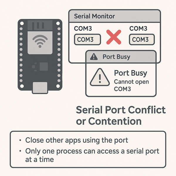 ESP32 Serial Port Conflict or Contention image