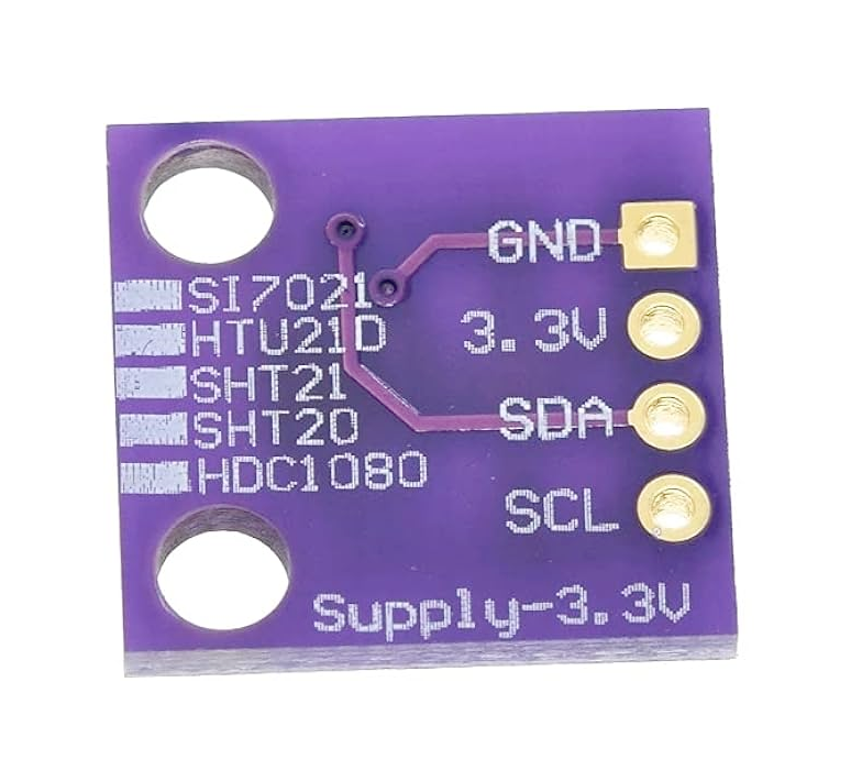 HDC1080 / GY-213V-HDC1080 Temperature and Humidity Sensor pinout