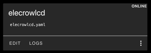 ESPHome Added Device Card