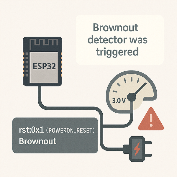 ESP32 Brownout Reset Error image