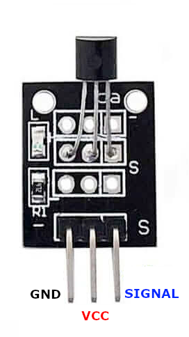 KY-001 Temperature Sensor Module pinout