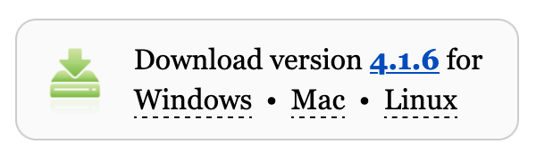 Thonny download button for Windows, Mac and Linux
