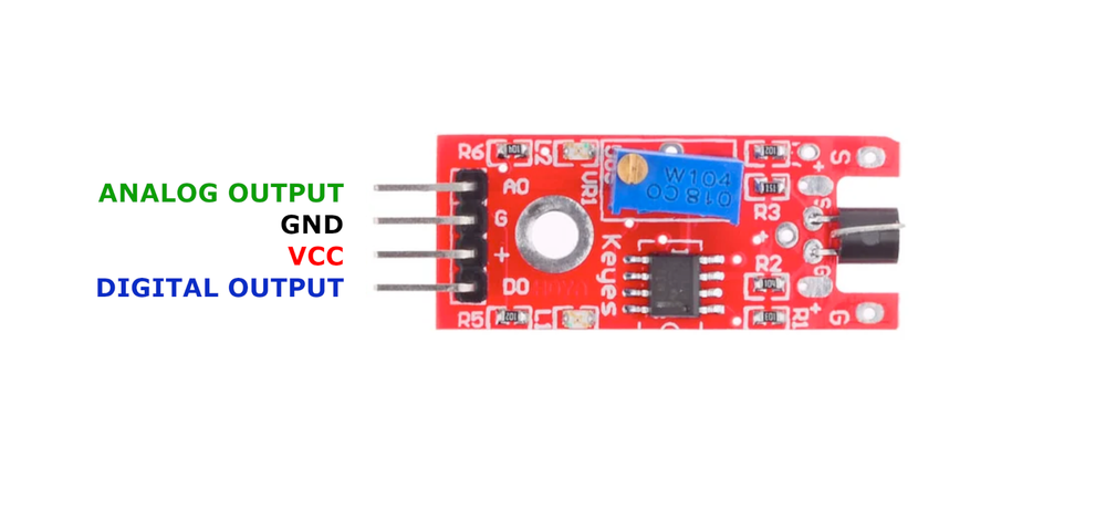 KY-038 Microphone Sound Sensor Module pinout