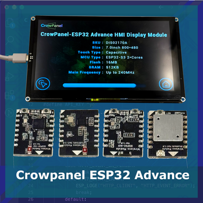 Our in-depth review of the Elecrow CrowPanel Advance 7.0, a robust HMI solution with ESP32 support. Its features, performance, and integration with connectivity modules.