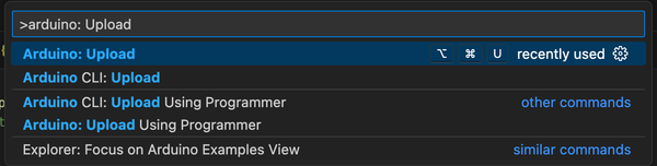 VS Code Arduino Plugin Arduino Upload Command