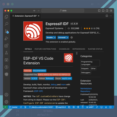 Learn how to use ESP IoT Development Framework with Visual Studio Code, together with ESP-IDF VSCode Extension. Setup, build, flash and monitor your application