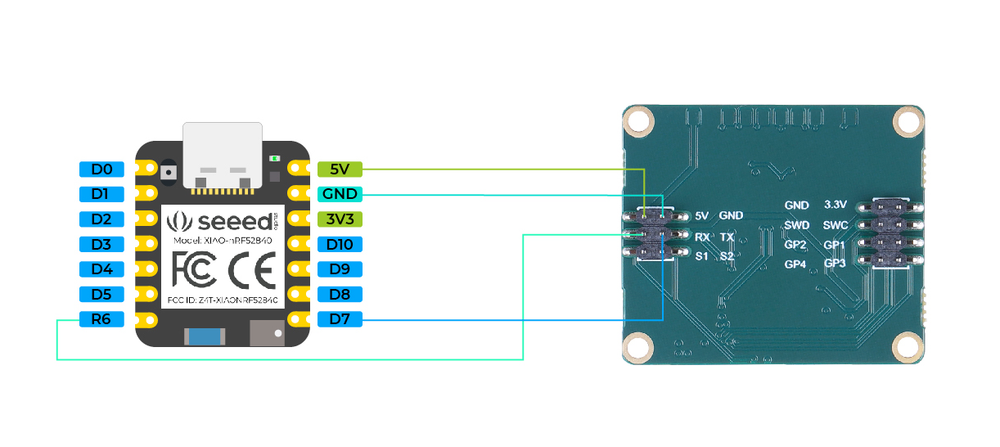 MR24HPC1 Human Static Presence Radar Sensor wiring with ESP32