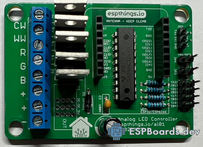 RGB CCT Led Strip Controller Solder MOSFETs