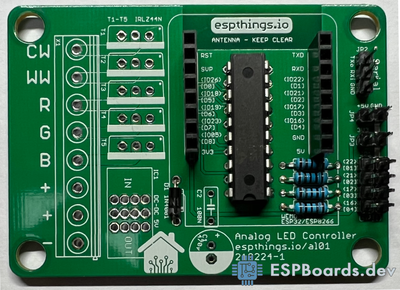 RGB CCT Led Strip Controller Solder Female Pin Headers