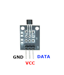KY-035 Analog Hall Magnetic Sensor Module pinout