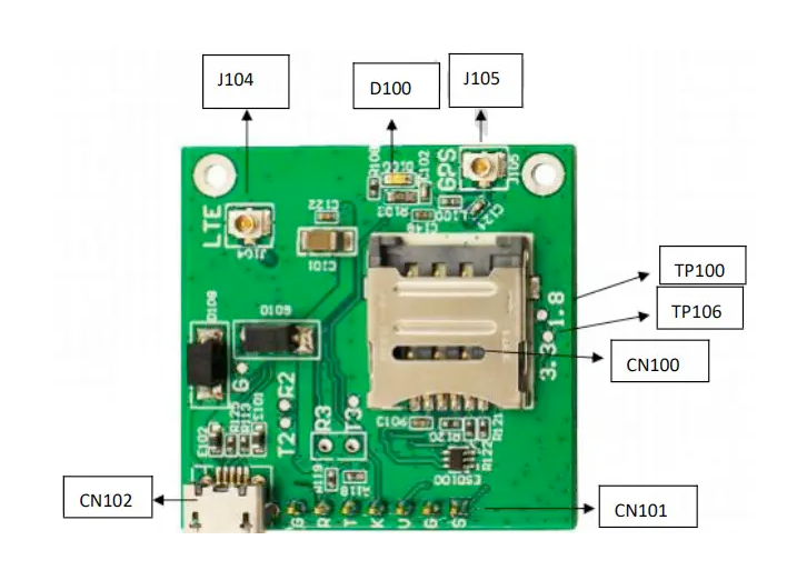 SIM7080G LPWA Module pinout