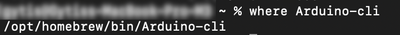 Arduino CLI Location