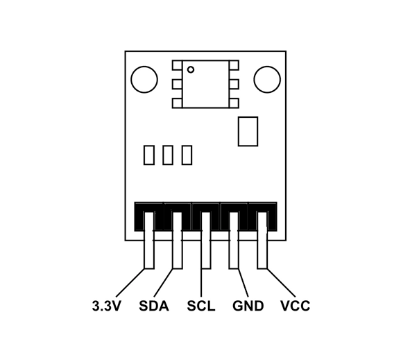 BMP180 Barometric Pressure Sensor pinout