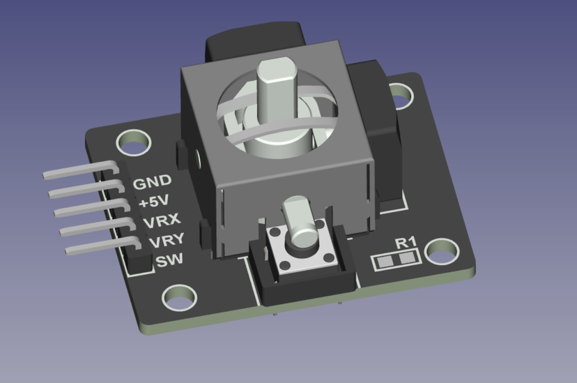 KY-023 Dual Axis Joystick Module pinout