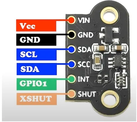 TOF200C Time-of-Flight Sensor pinout