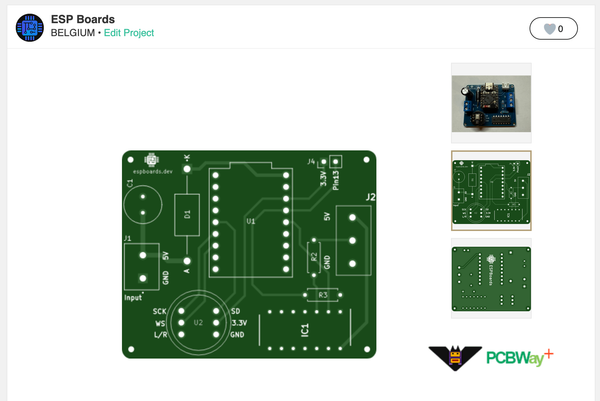 ESP-LED-01 WLED Controller Prototype PCB
